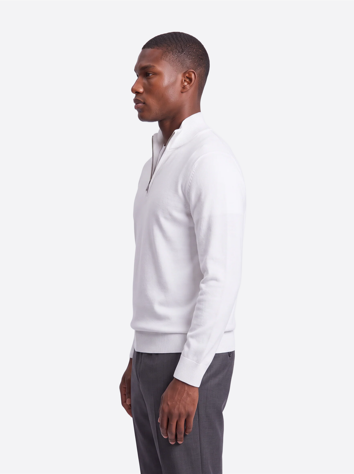 Men's Quarter-Zip Knitted Sweater-thumbmail-16