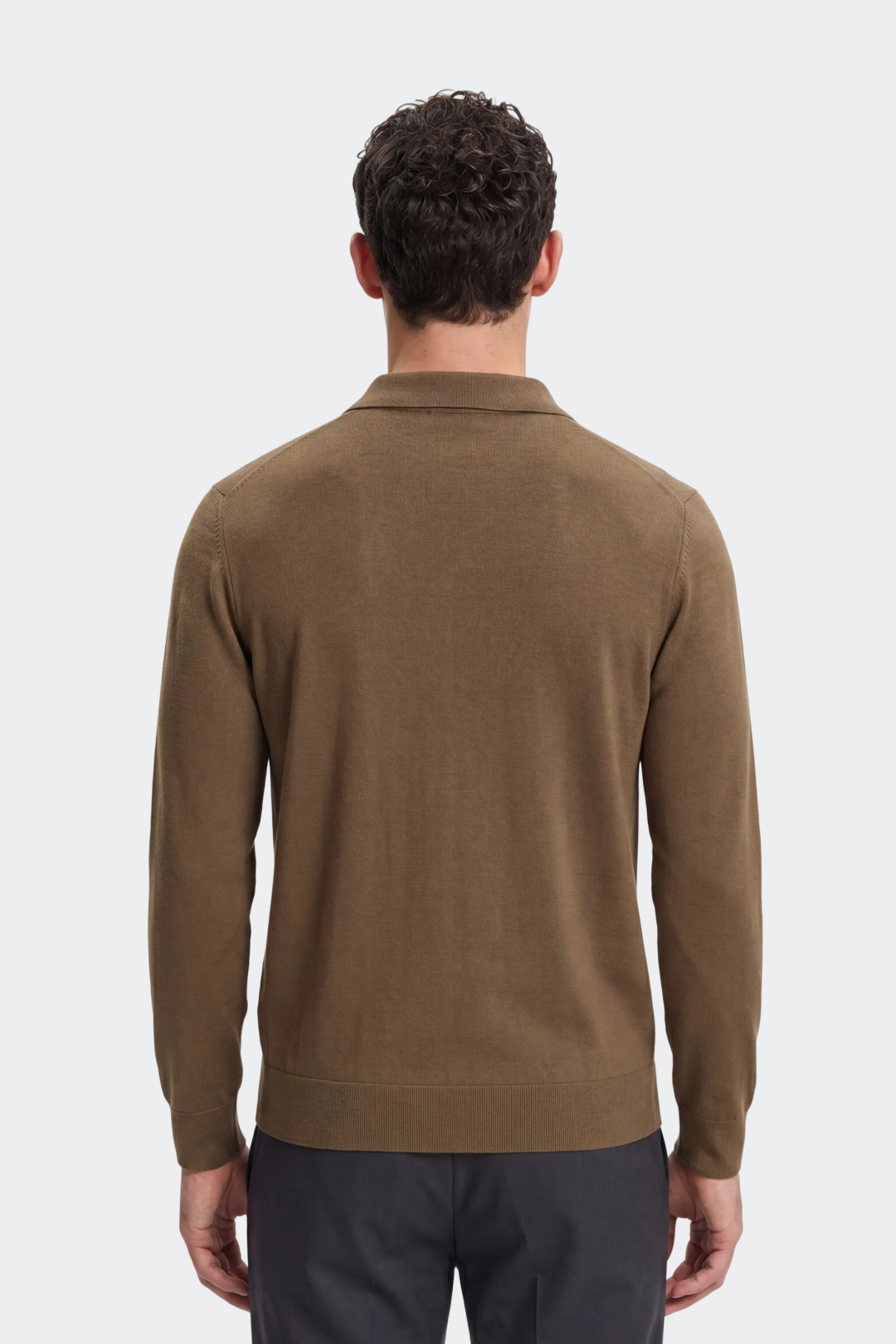 Merino Buttonless Long Sleeve Polo-thumbmail-16