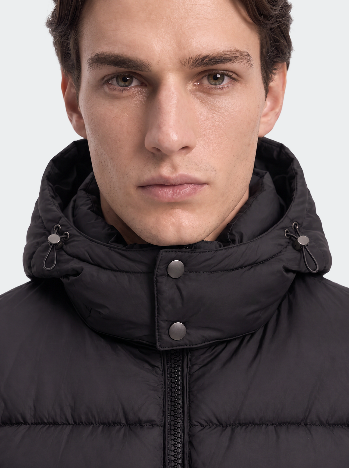 Neva Matte Hooded Down Puffer Jacket