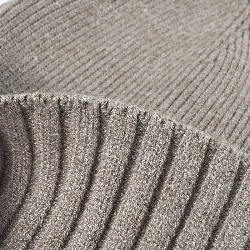 Ribbed Wool-Blend Beanie