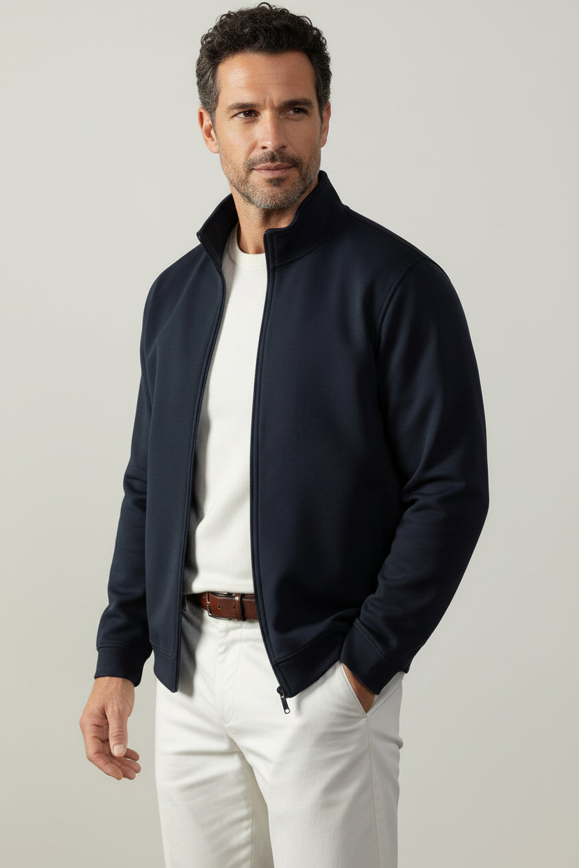 Men's Heavyweight Cotton Blend Zip Jacket-thumbmail-8