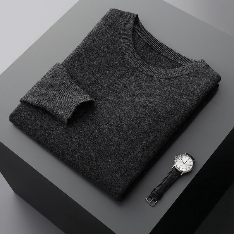 Merino Wool Blend Crewneck Sweater