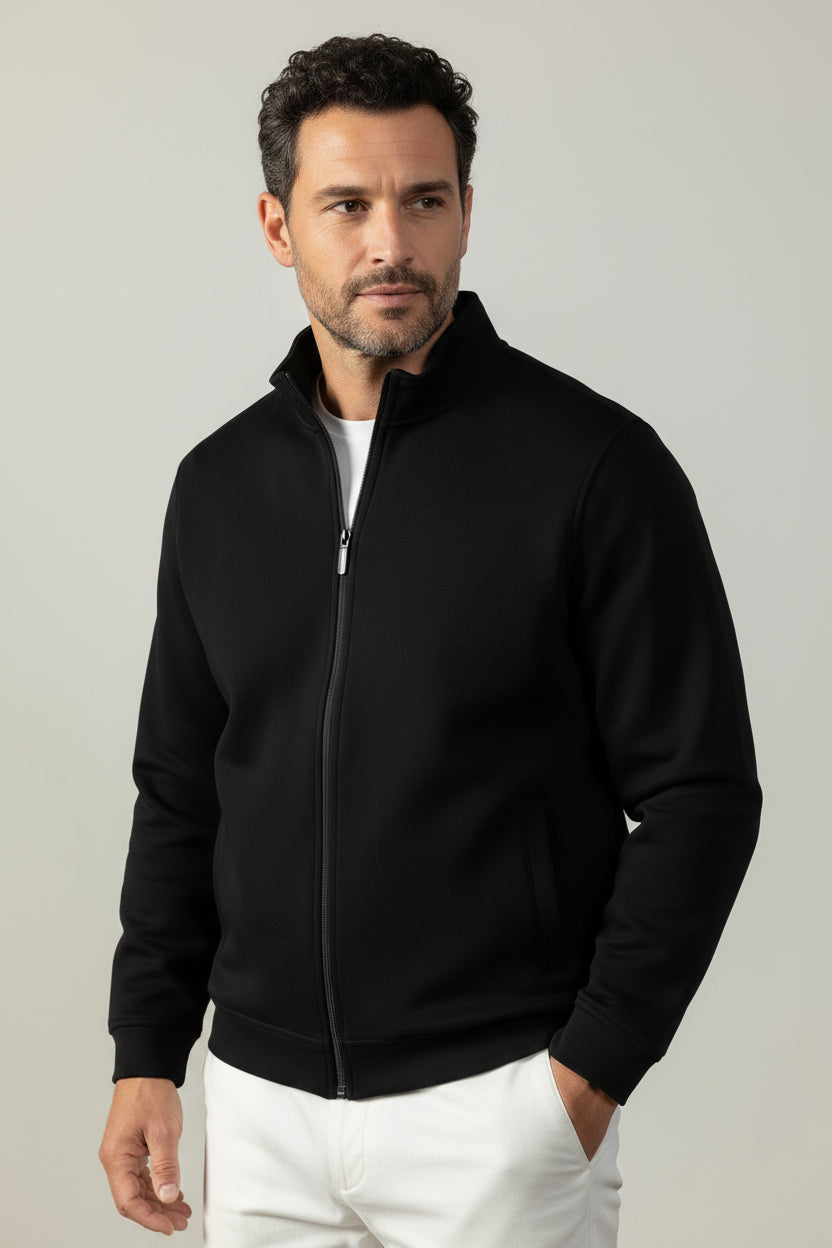 Men's Heavyweight Cotton Blend Zip Jacket-thumbmail-6