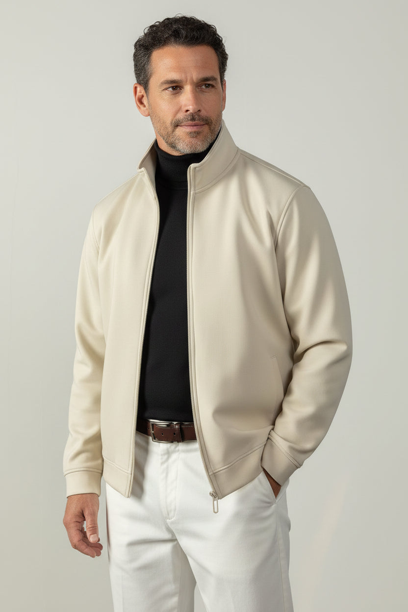 Men's Heavyweight Cotton Blend Zip Jacket-thumbmail-7