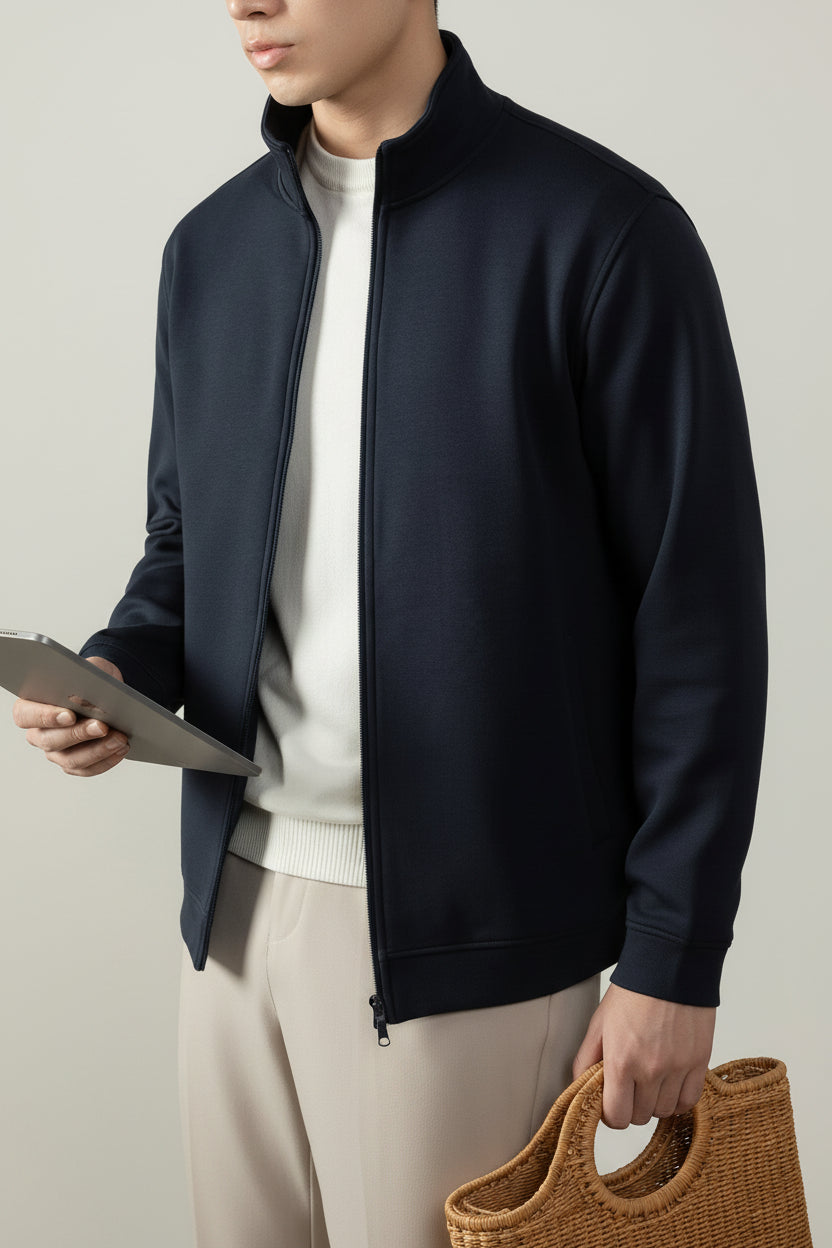 Men's Heavyweight Cotton Blend Zip Jacket-thumbmail-9
