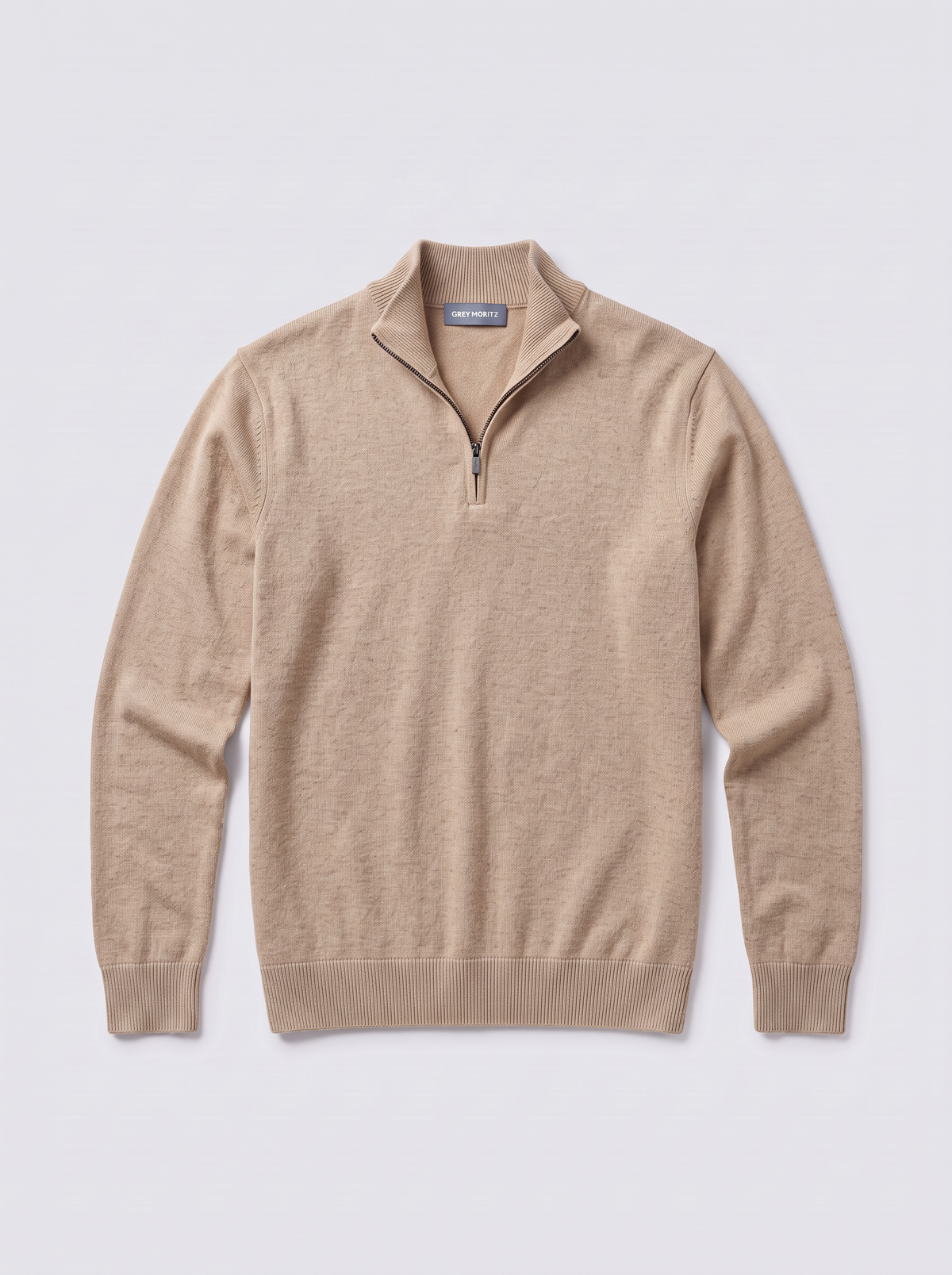 Men's Half-Zip Knitted Sweater