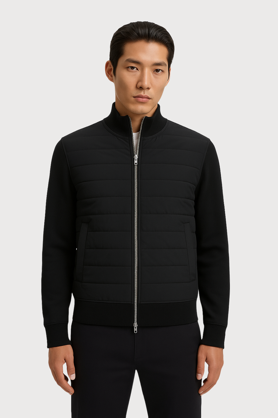 Quilted Bomber Jacket