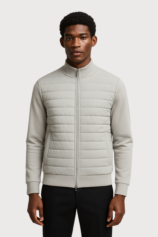 Quilted Bomber Jacket