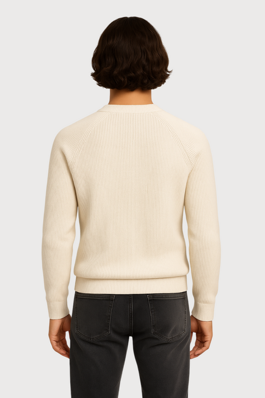 Ribbed Crewneck Sweater