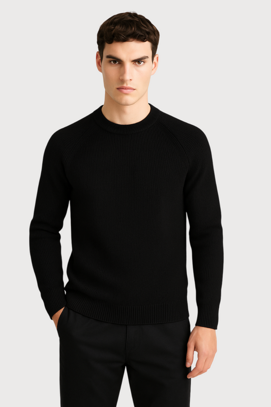 Ribbed Crewneck Sweater