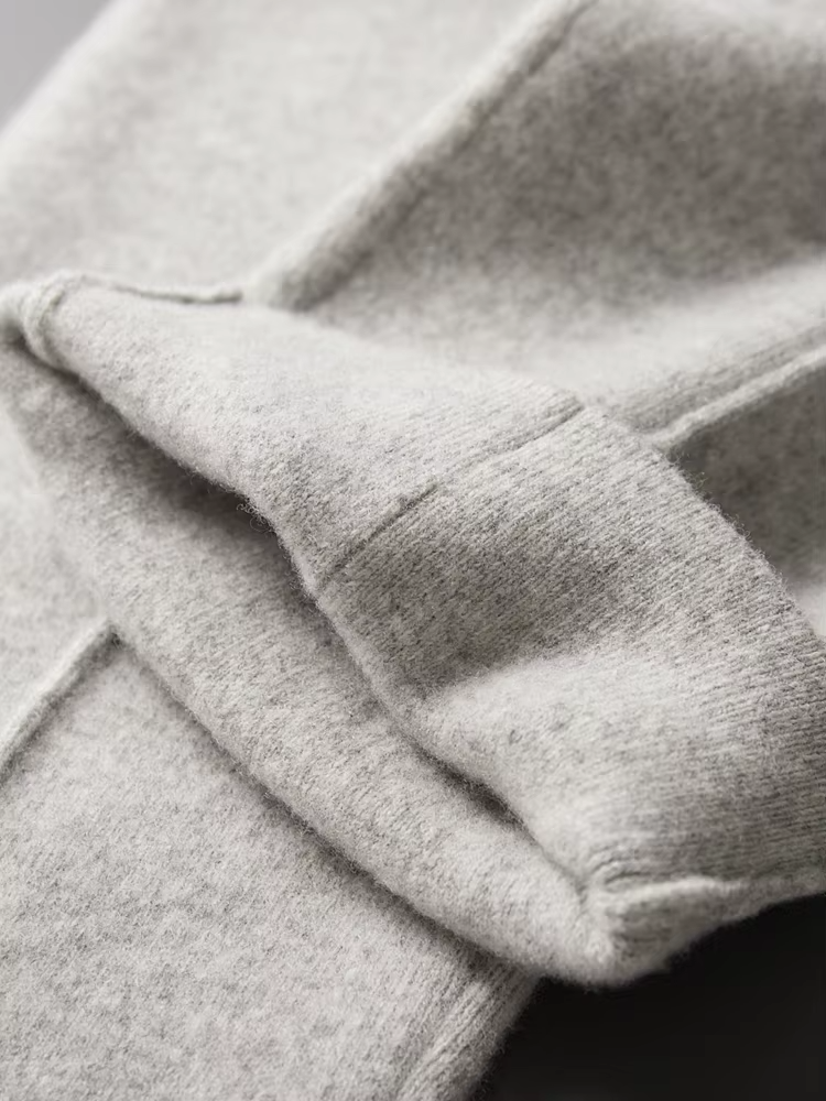 Men's Pure Extra-Fine Merino Wool Leisure Trousers-thumbmail-8