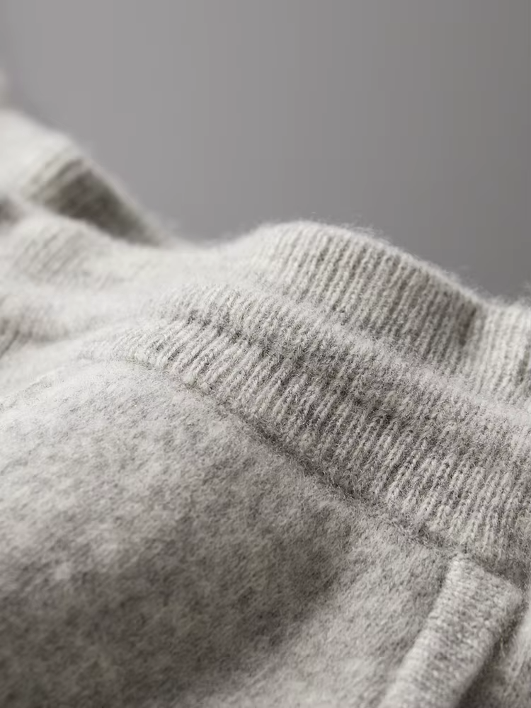 Men's Pure Extra-Fine Merino Wool Leisure Trousers-thumbmail-5