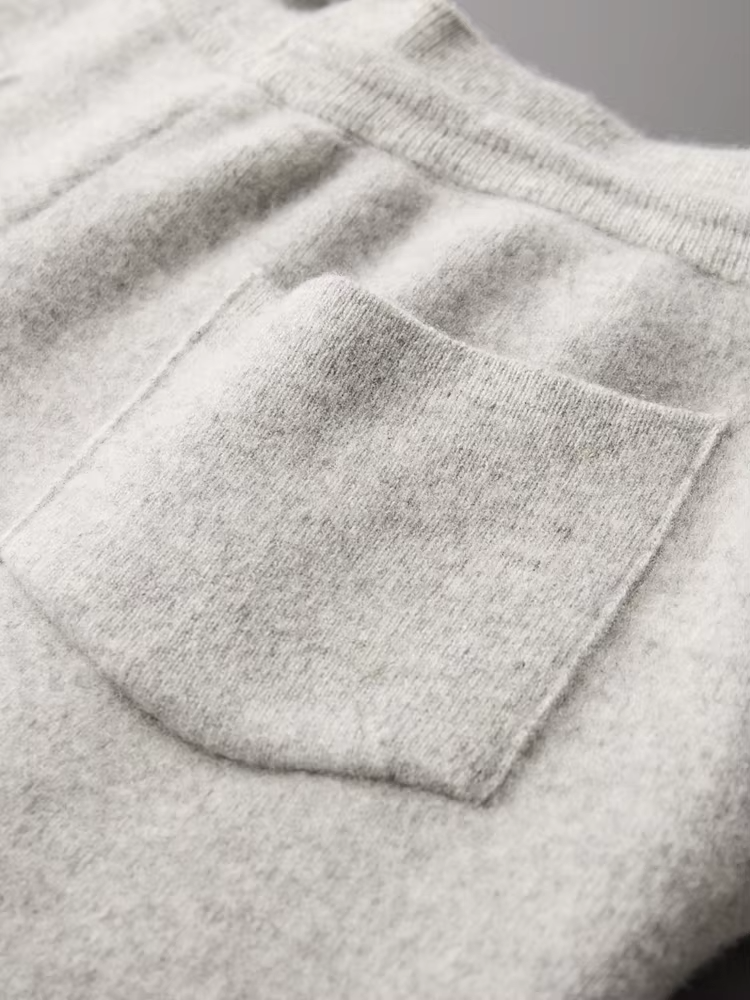 Men's Pure Extra-Fine Merino Wool Leisure Trousers-thumbmail-10