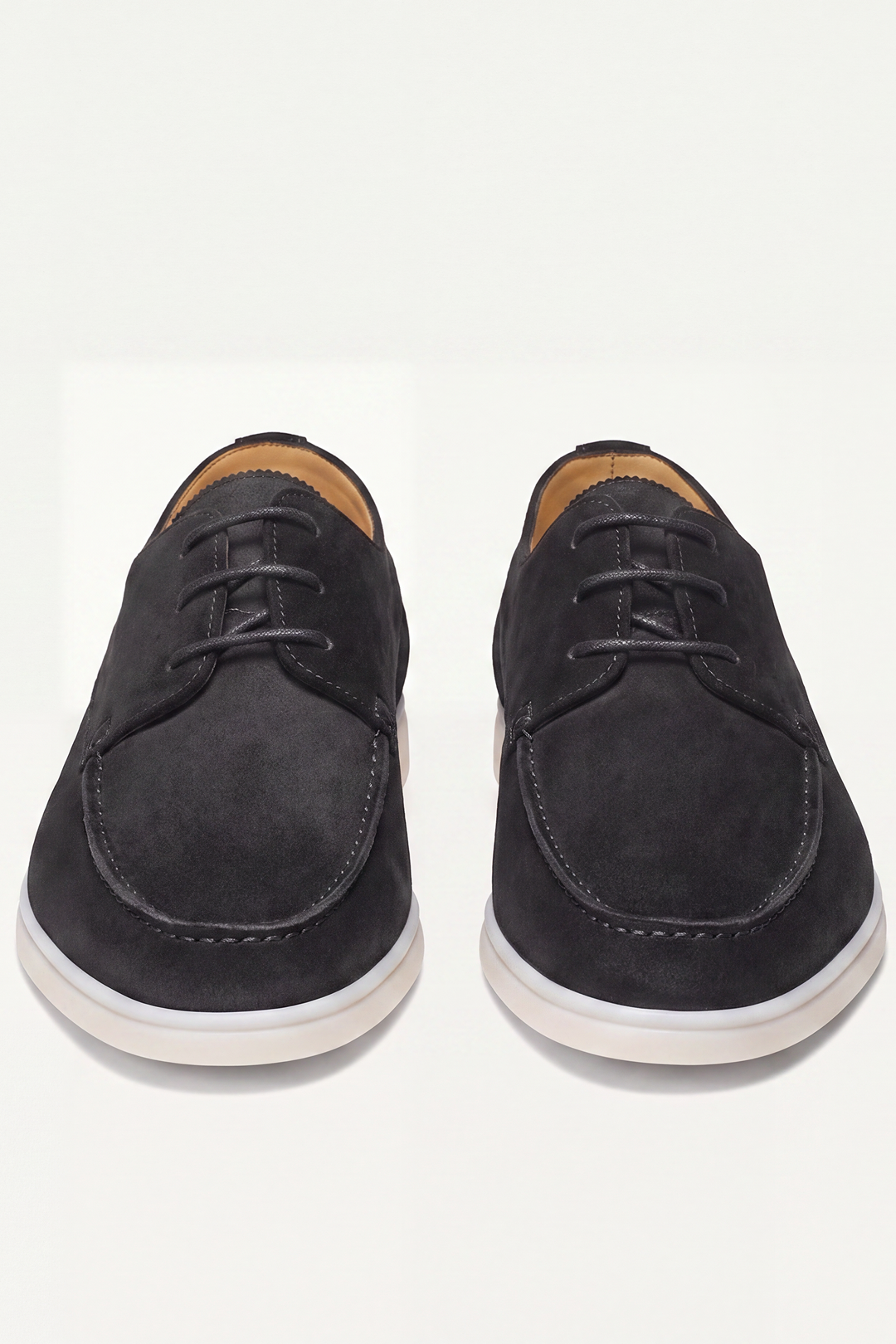Men’s Suede Loafers Regular Fit Leather Lace-up Closed Toe-thumbmail-3