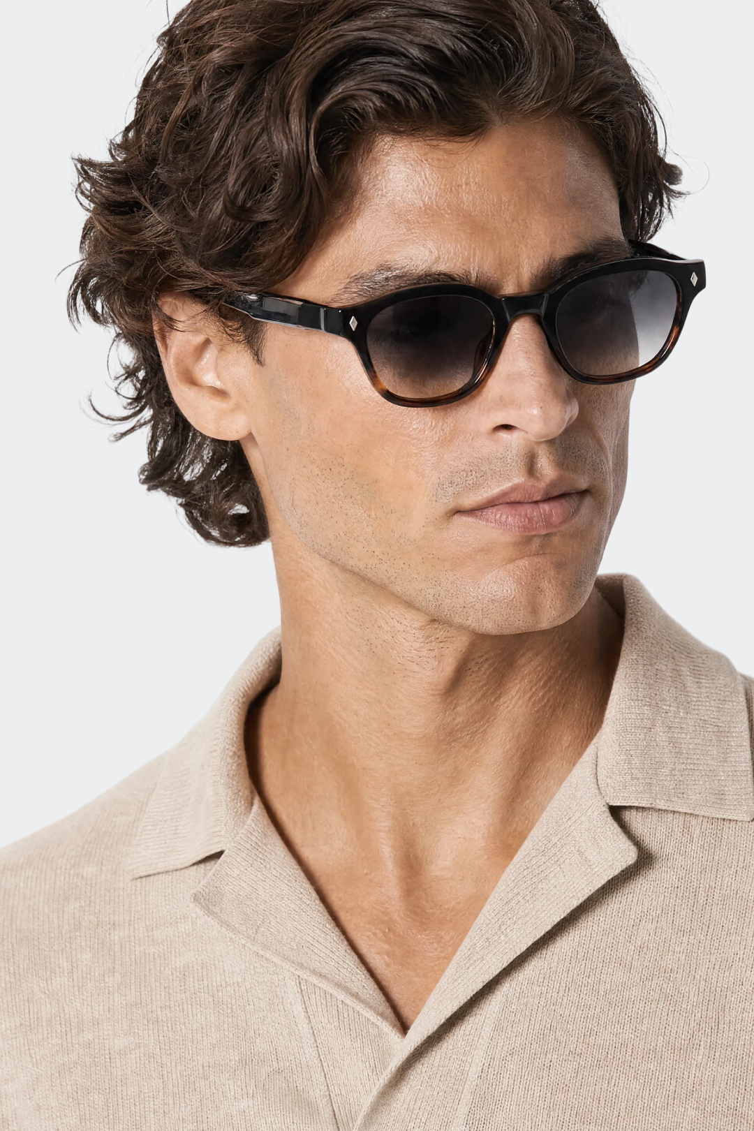 Thick Frame Round Sunglasses-thumbmail-4