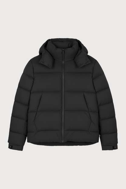 Down Jacket with Detachable Hood
