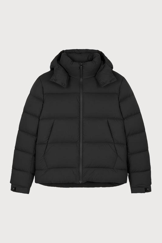 Down Jacket with Detachable Hood