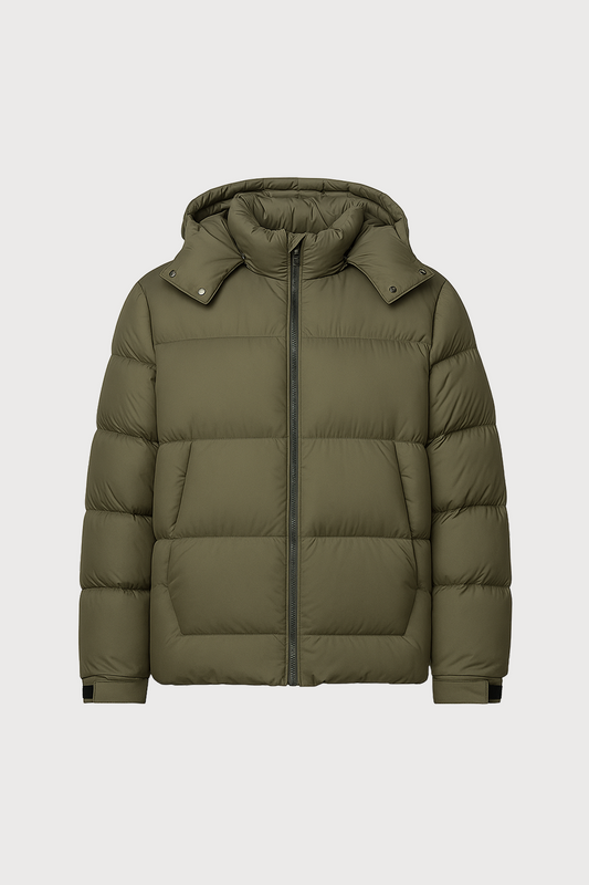 Down Jacket with Detachable Hood