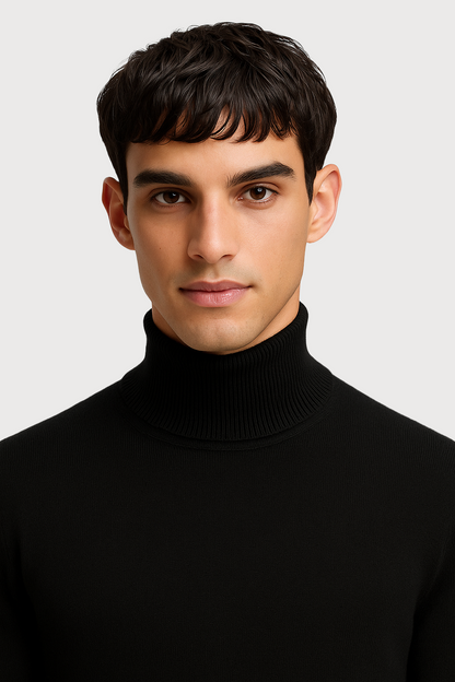 Wool turtleneck sweater
