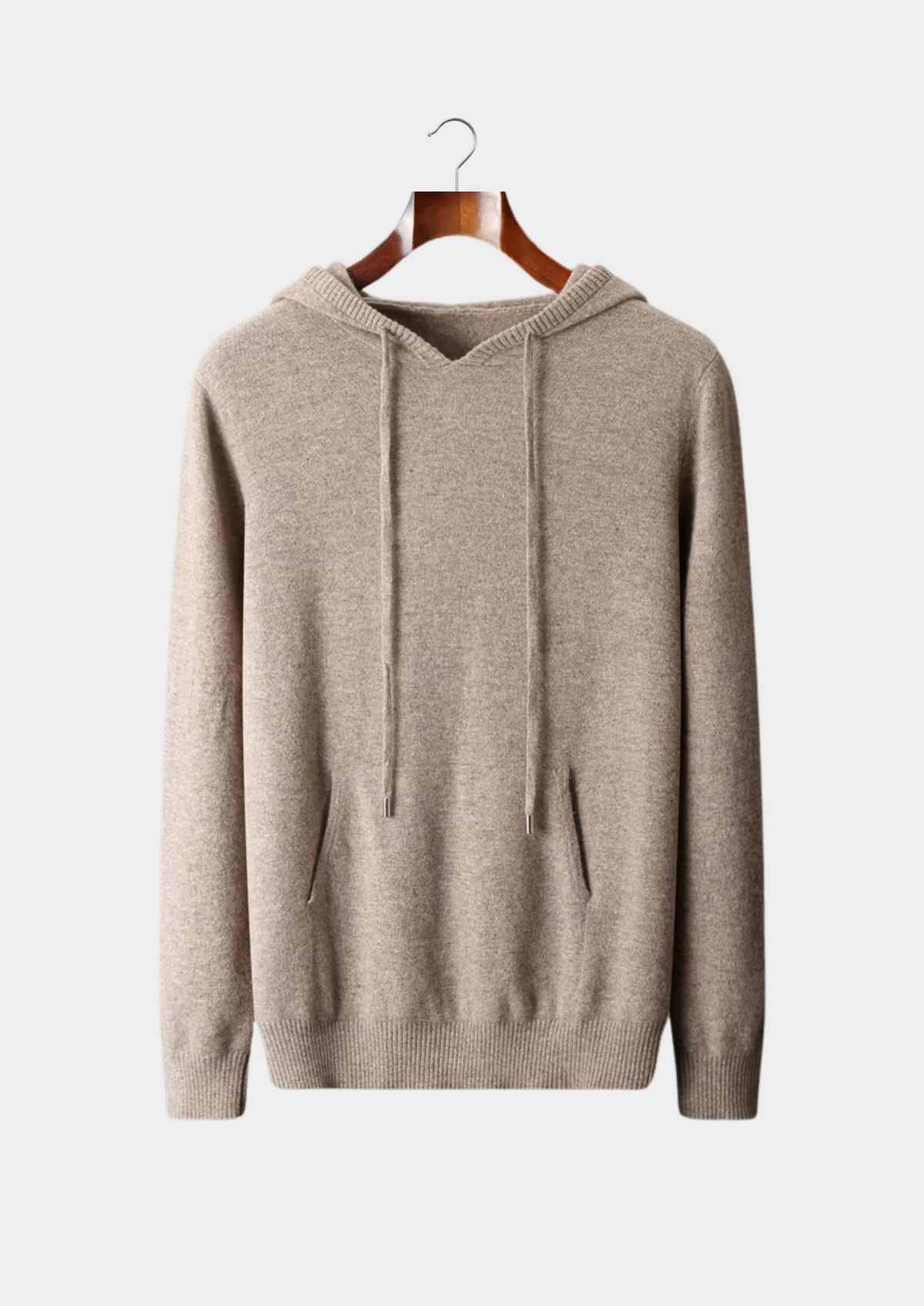 Men's Pure Extra-Fine Merino Wool Leisure Hoodie