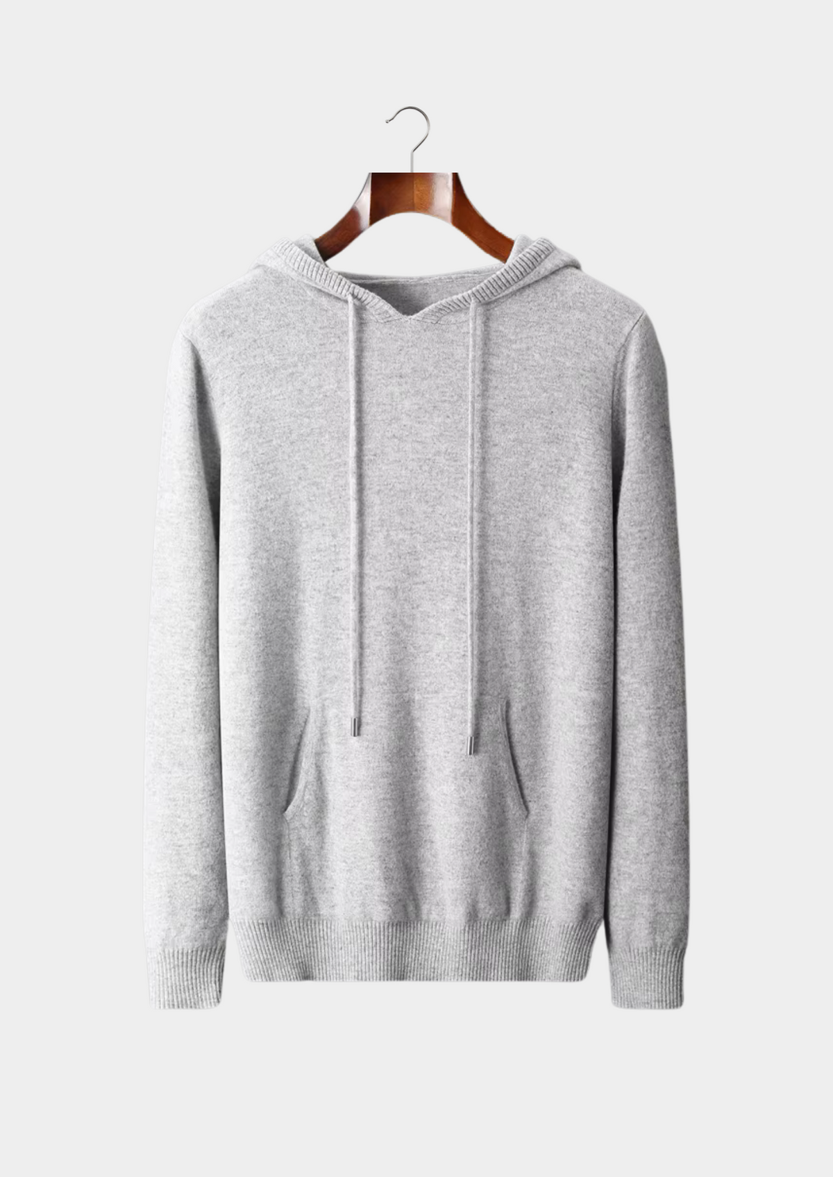 Men's Pure Extra-Fine Merino Wool Leisure Hoodie