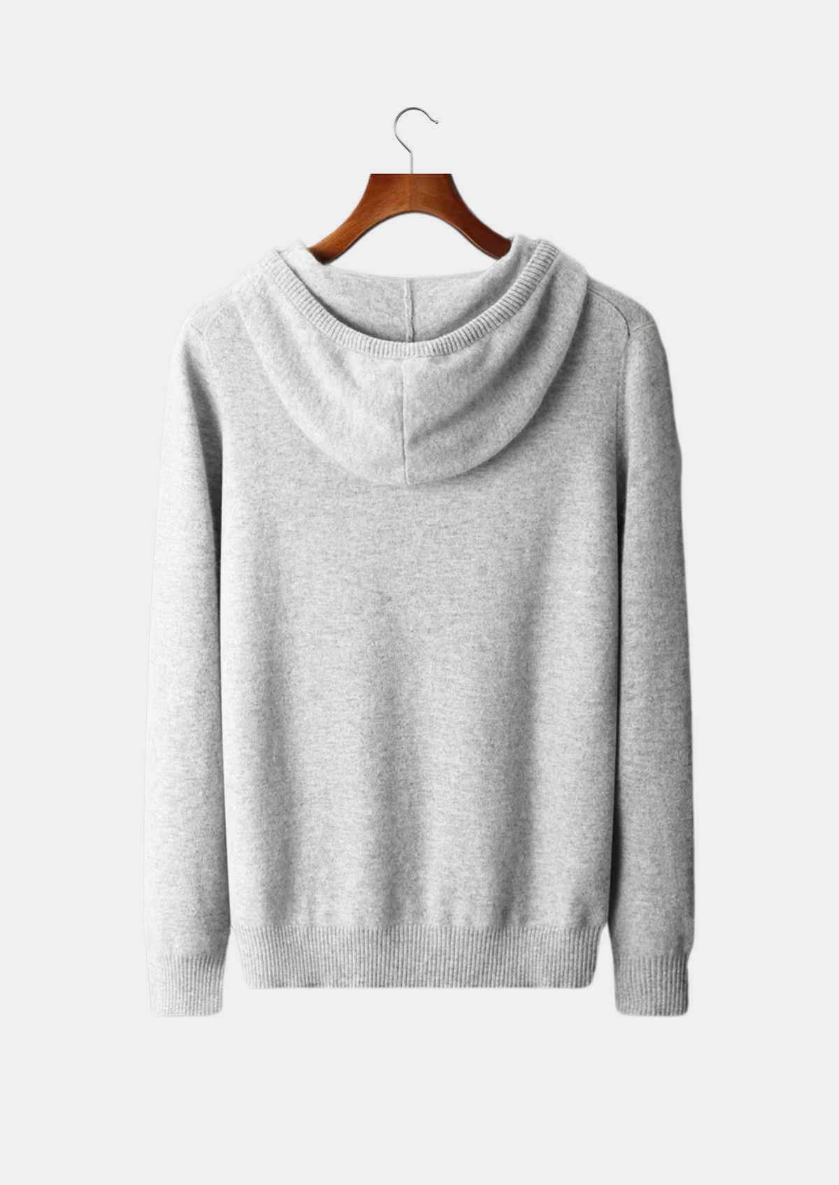 Men's Pure Extra-Fine Merino Wool Leisure Hoodie-thumbmail-2