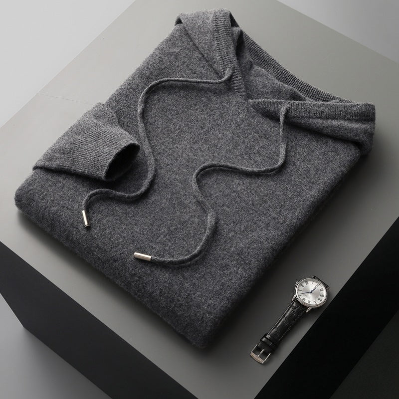 Merino Wool Hooded Sweater