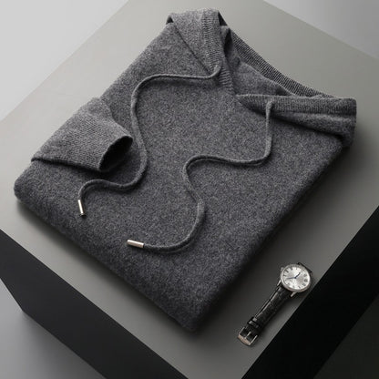 Merino Wool Hooded Sweater