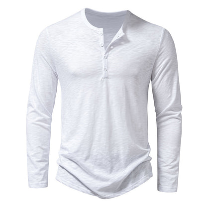 Long-Sleeve Henley Shirt