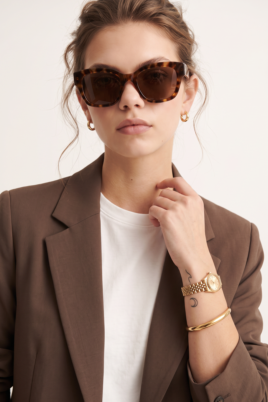 Women's Blazer Oversized Tailored Notch Lapel-thumbmail-21
