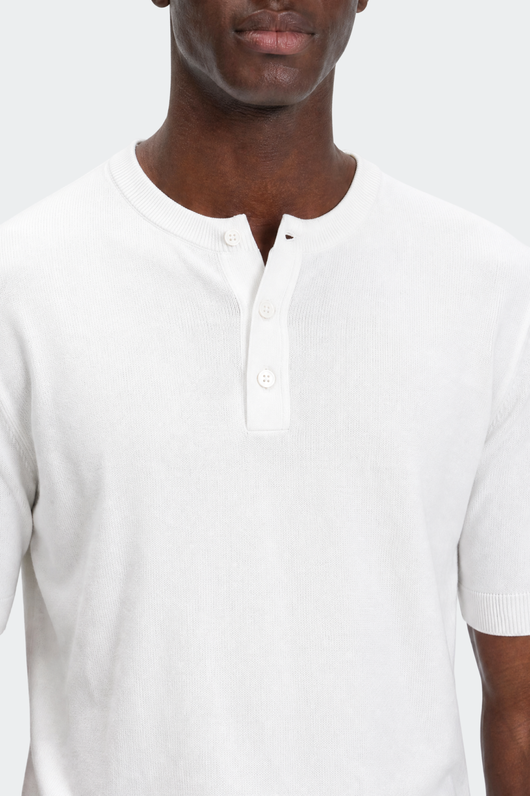 Knit Short Sleeve Henley T-Shirt-thumbmail-6
