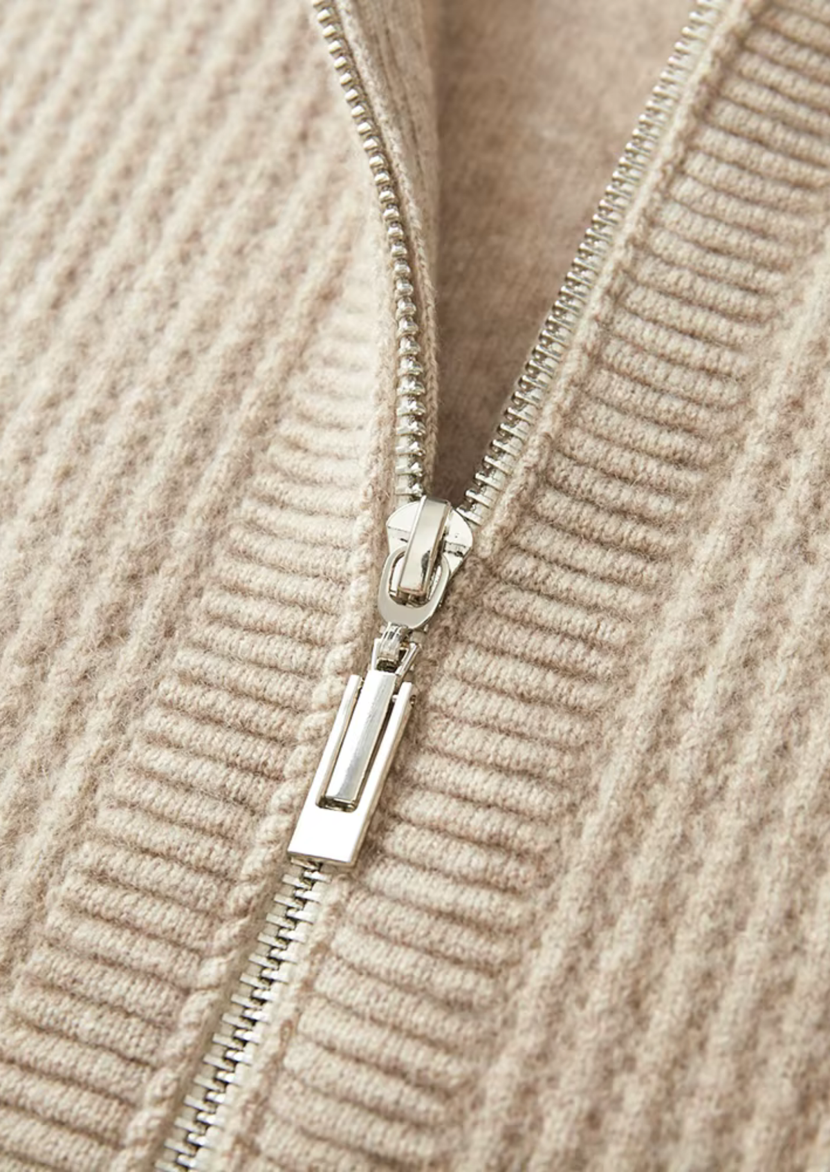 Hooded Full Zip Wool Cardigan-thumbmail-7