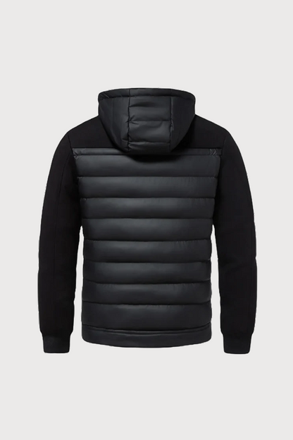 Quilted Hybrid Hooded Jacket