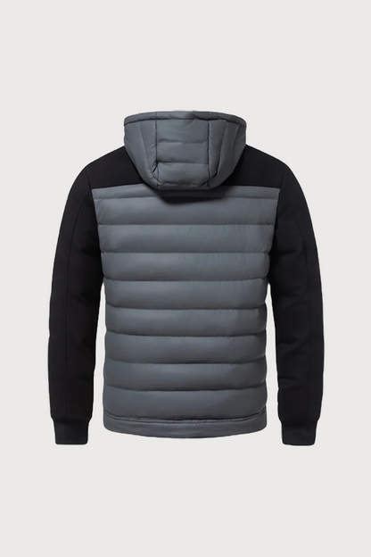 Quilted Hybrid Hooded Jacket