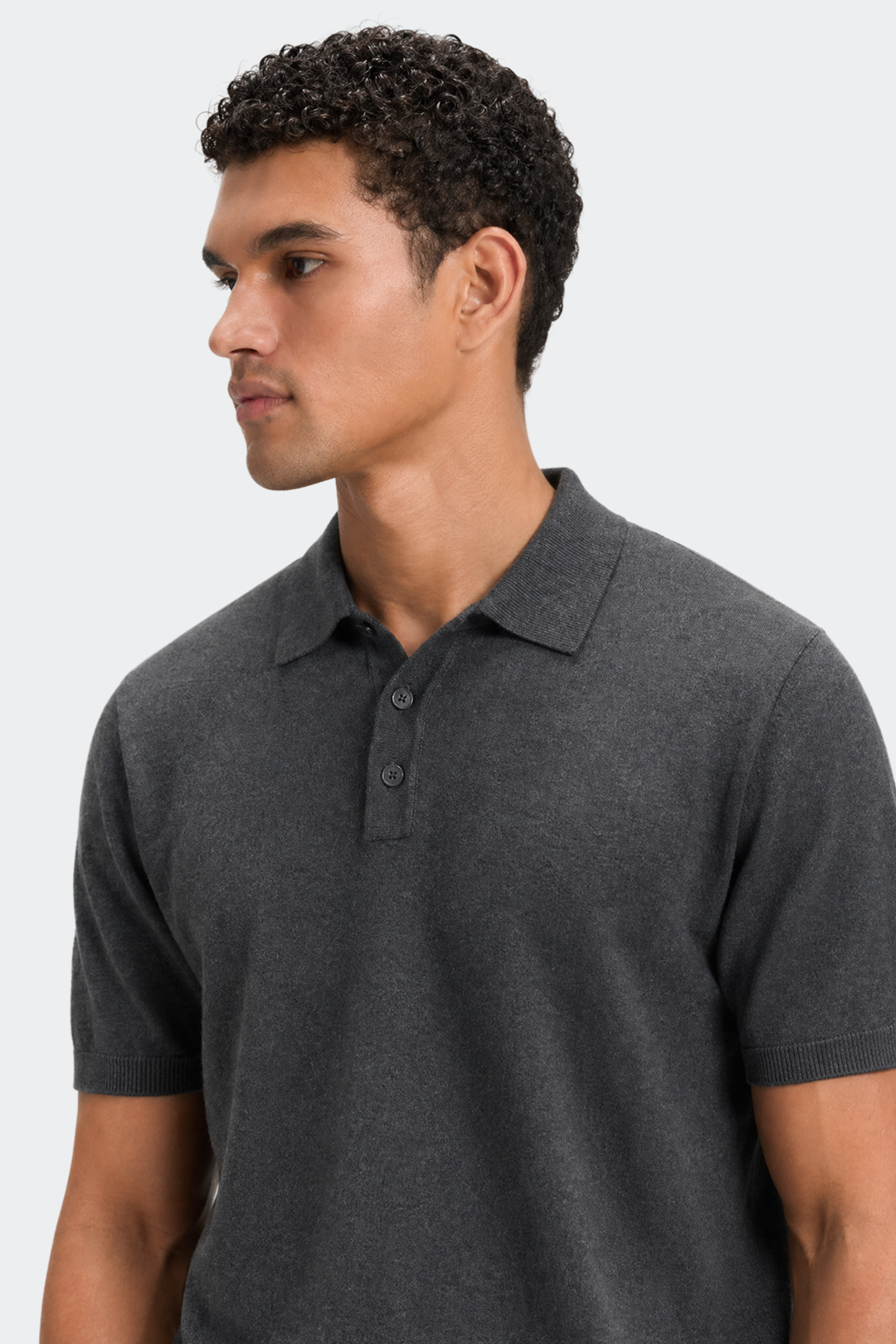 Knitted Cotton Polo Shirt-4