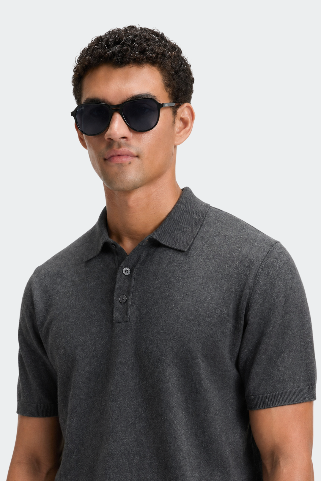 Knitted Cotton Polo Shirt-2