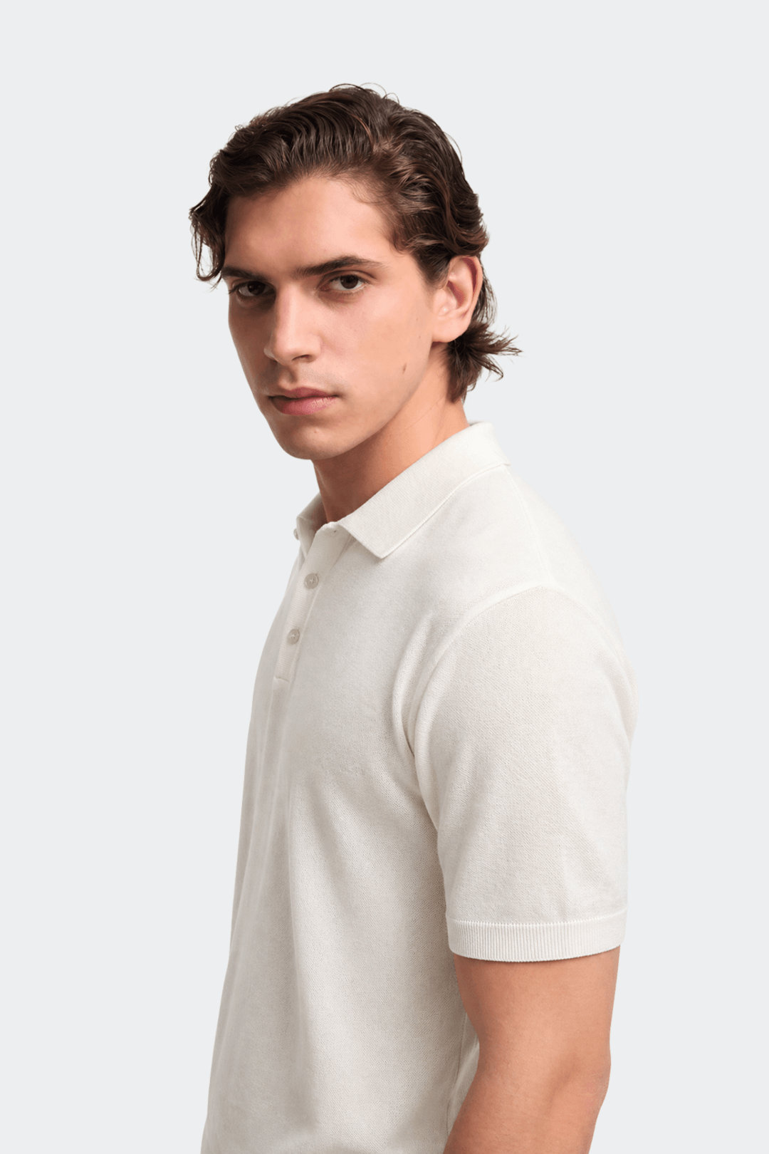 Knitted Cotton Polo Shirt-8