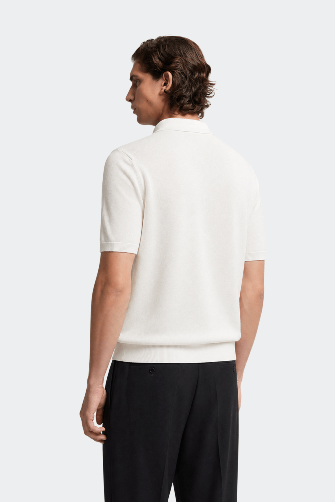 Knitted Cotton Polo Shirt-9