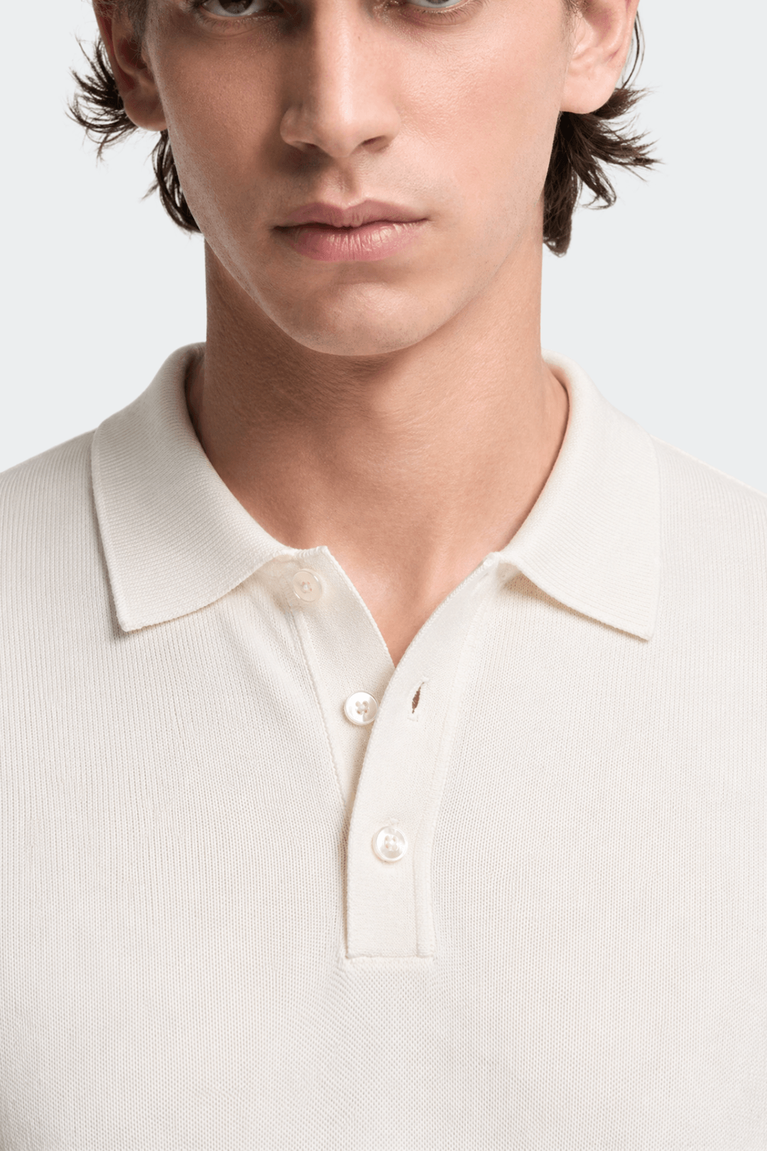 Knitted Cotton Polo Shirt-10