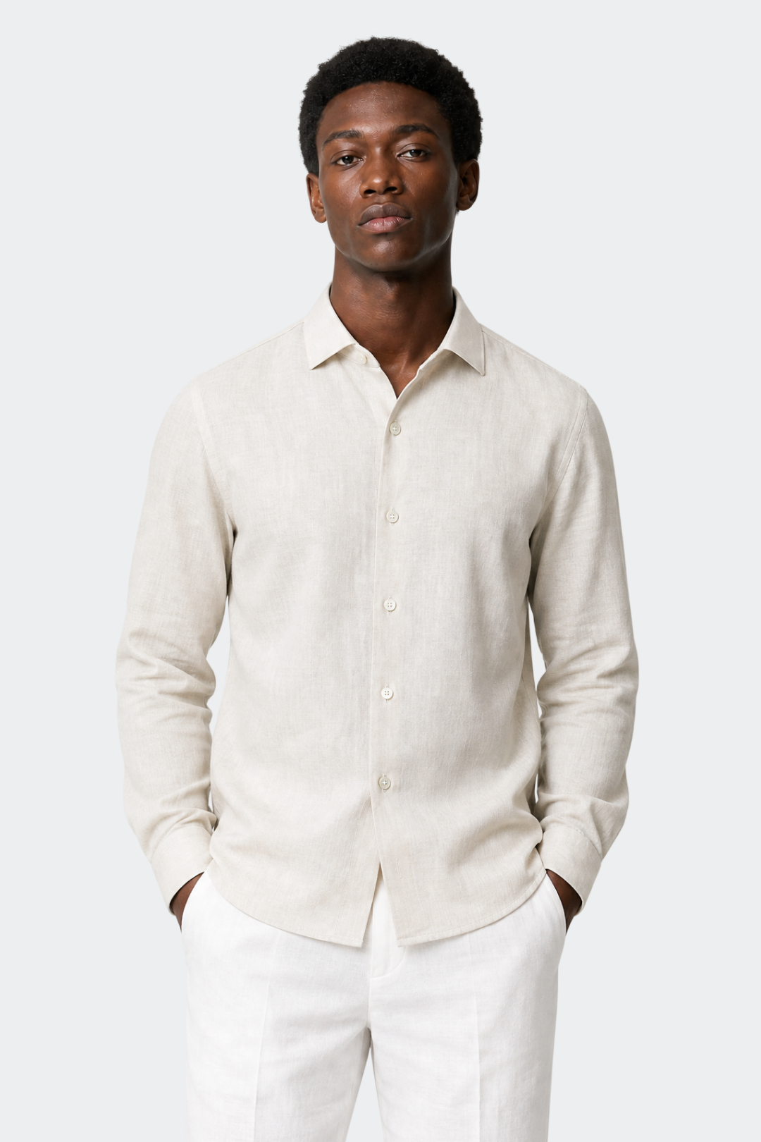 Pure Linen Shirt in Relaxed-Fit
