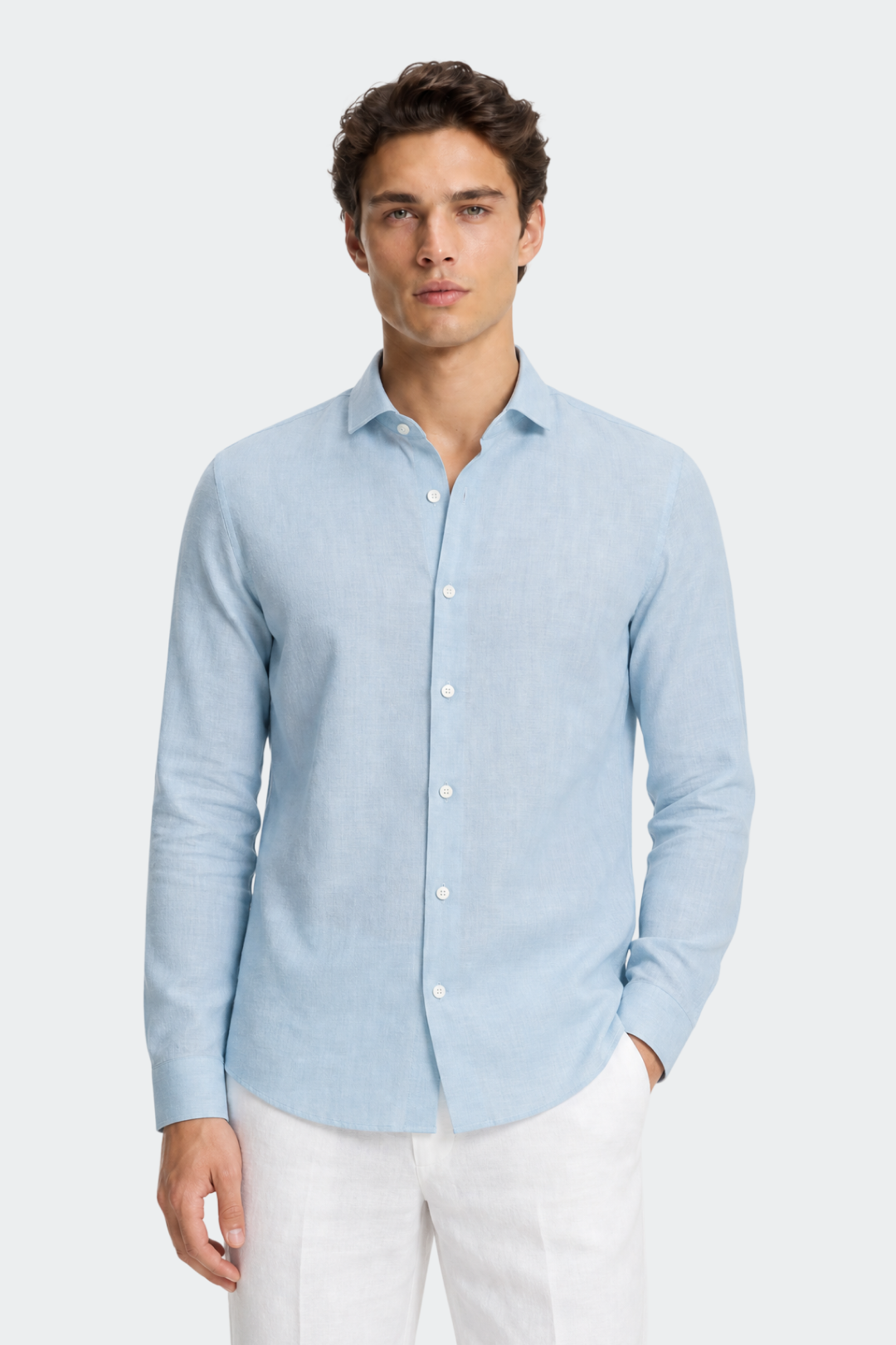 Pure Linen Shirt in Relaxed-Fit