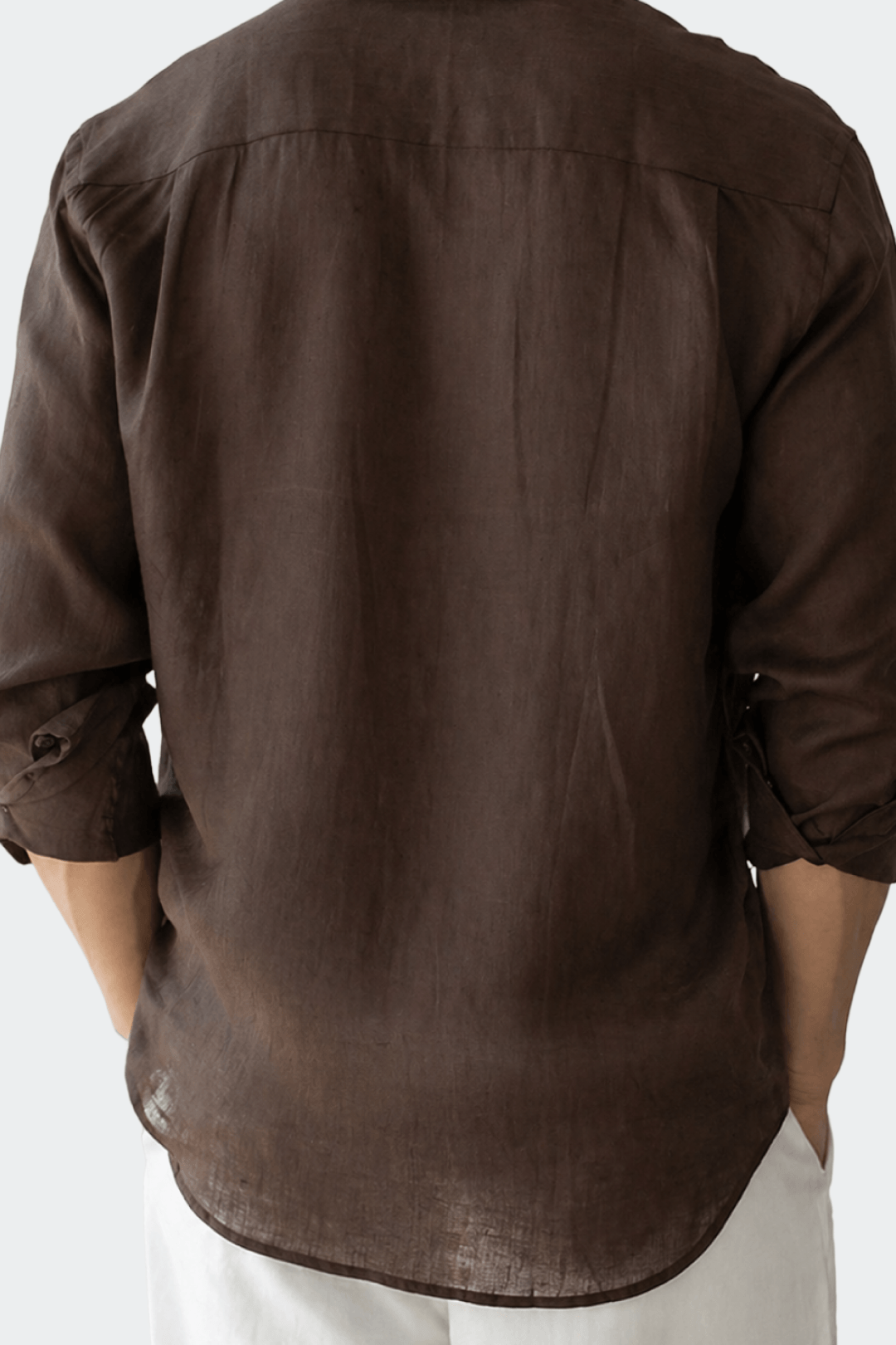 Long Sleeve Linen Shirt-4