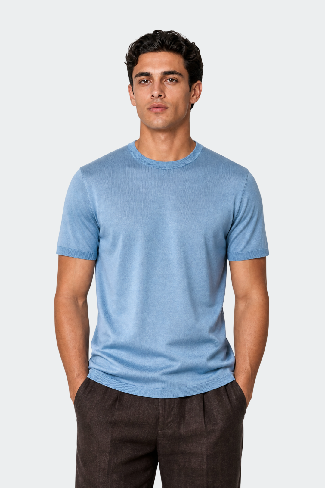 Lyocell Knit T-Shirt