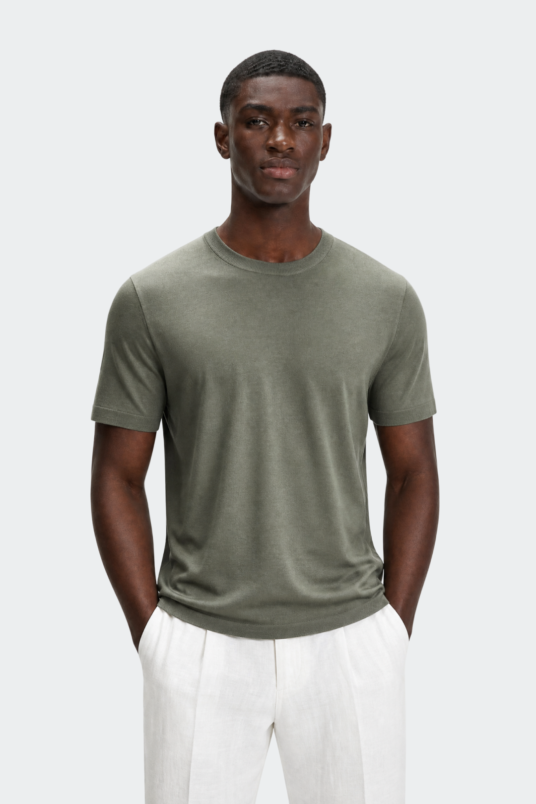 Lyocell Knit T-Shirt