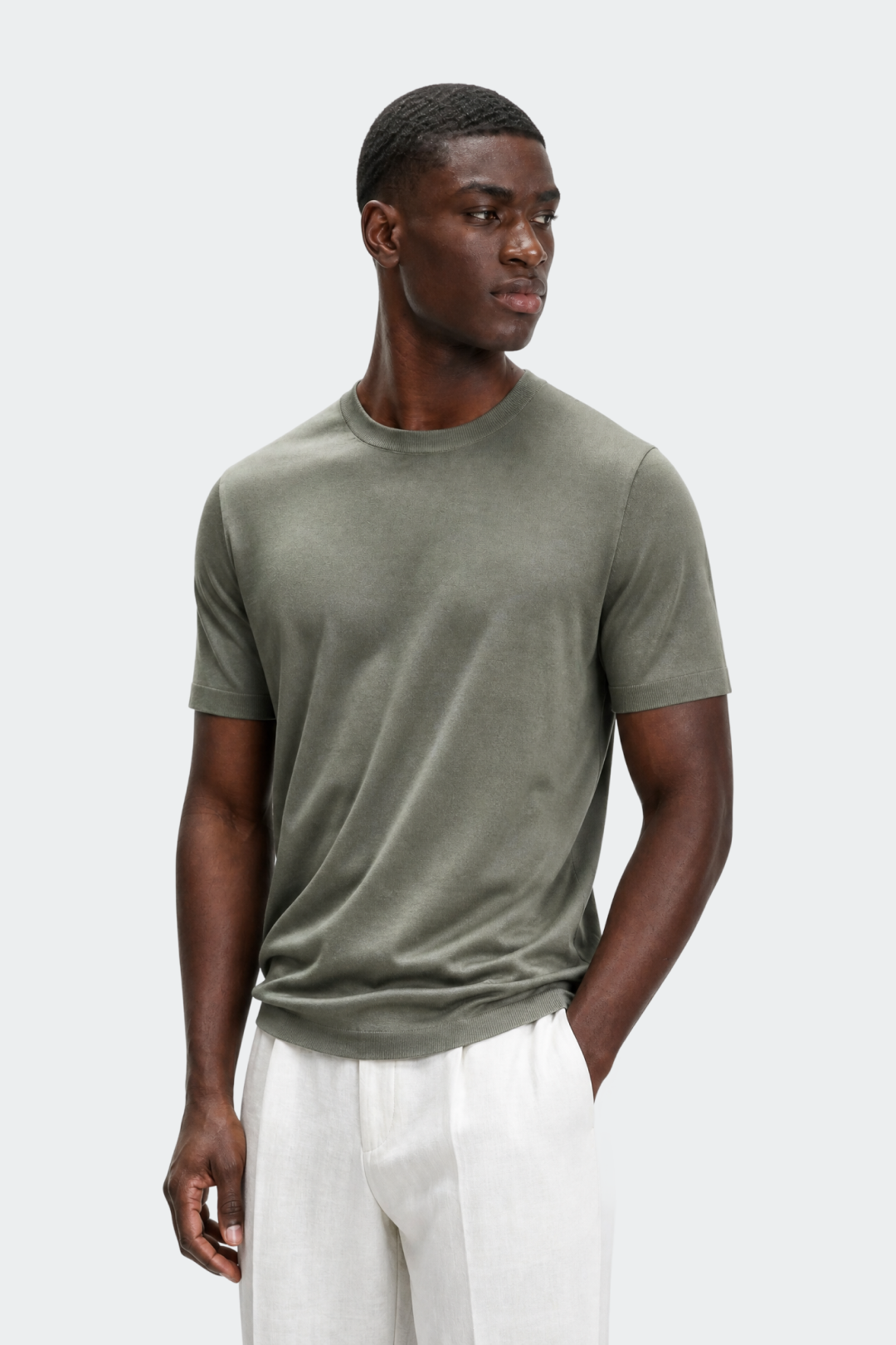 Lyocell Knit T-Shirt-thumbmail-2