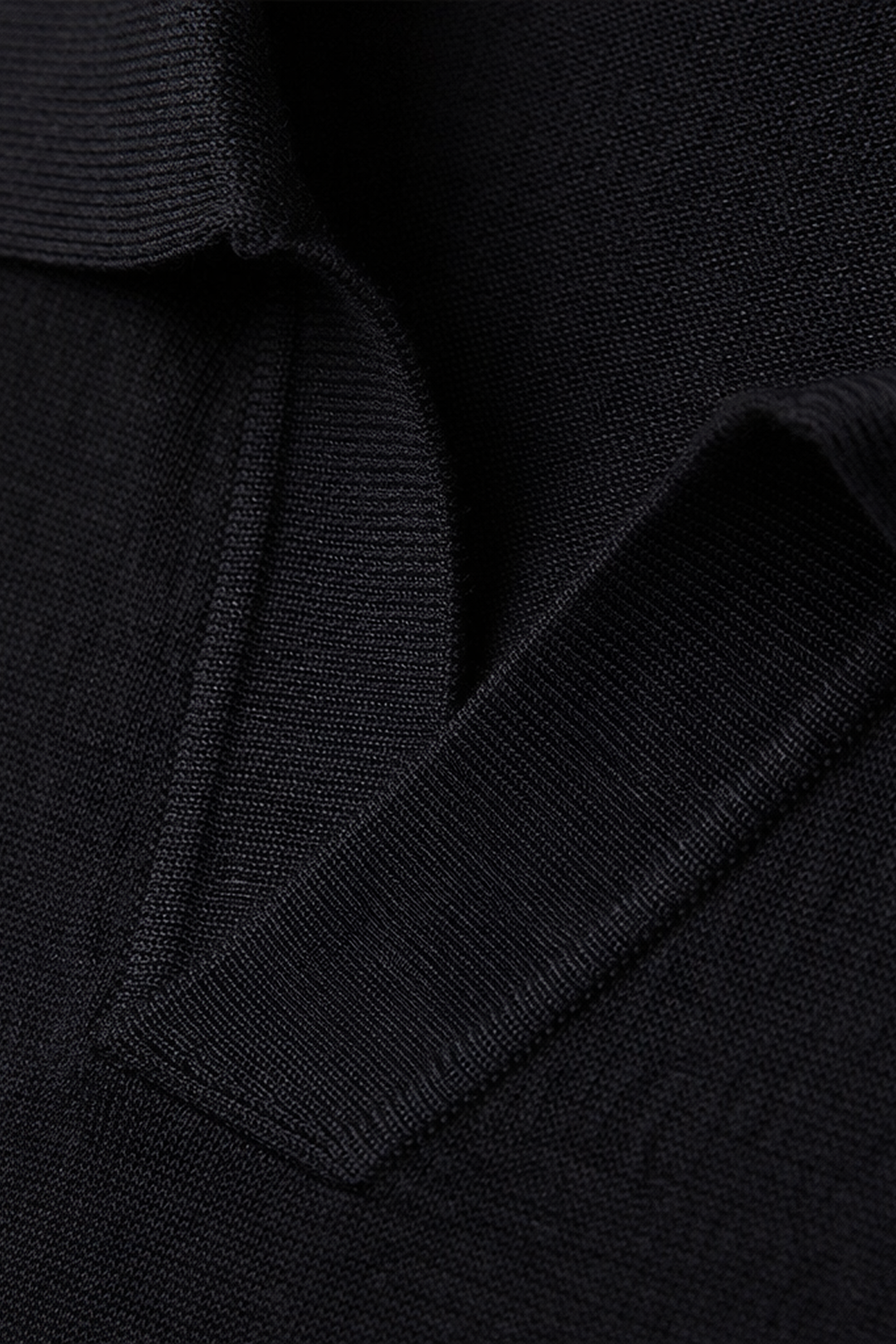 Close-up of a black textured fabric