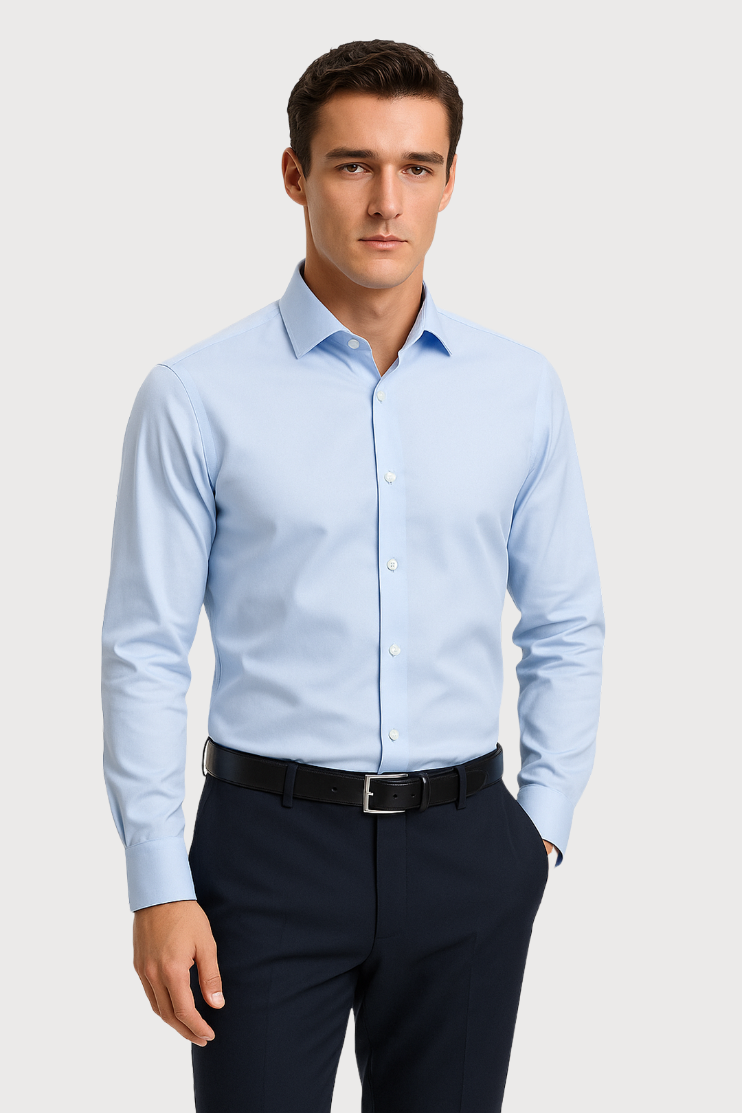 Slim-Fit Non-Iron Cotton Business Shirt