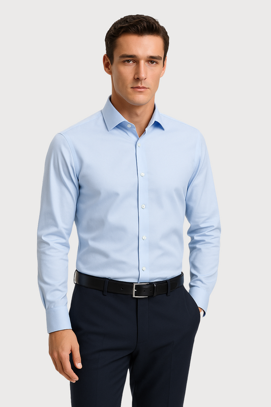 Slim-Fit Non-Iron Cotton Business Shirt