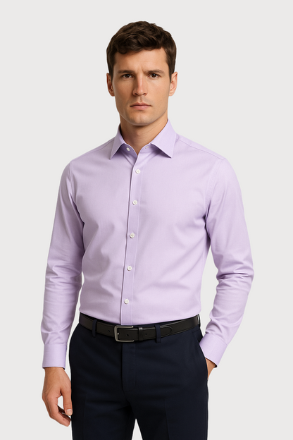 Slim-Fit Non-Iron Cotton Business Shirt