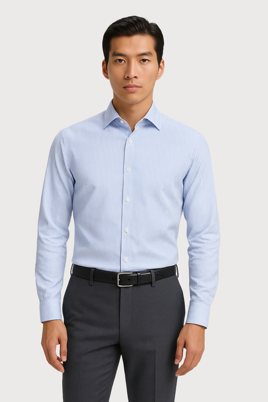 Slim-Fit Non-Iron Cotton Business Shirt